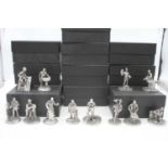A collection of English Miniatures pewter figures, boxed