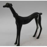 A bronze model of a dog, height 23cm