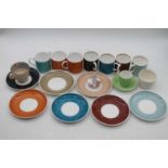 A collection of ceramics to include a Susie Cooper 7-place coffee service, and a Victorian tea cup