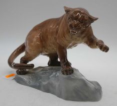 A Beswick model of a mountain cat, No. 1702, height 21cm