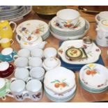 A collection of Royal Worcester Evesham and Evesham Vale pattern dinner wares