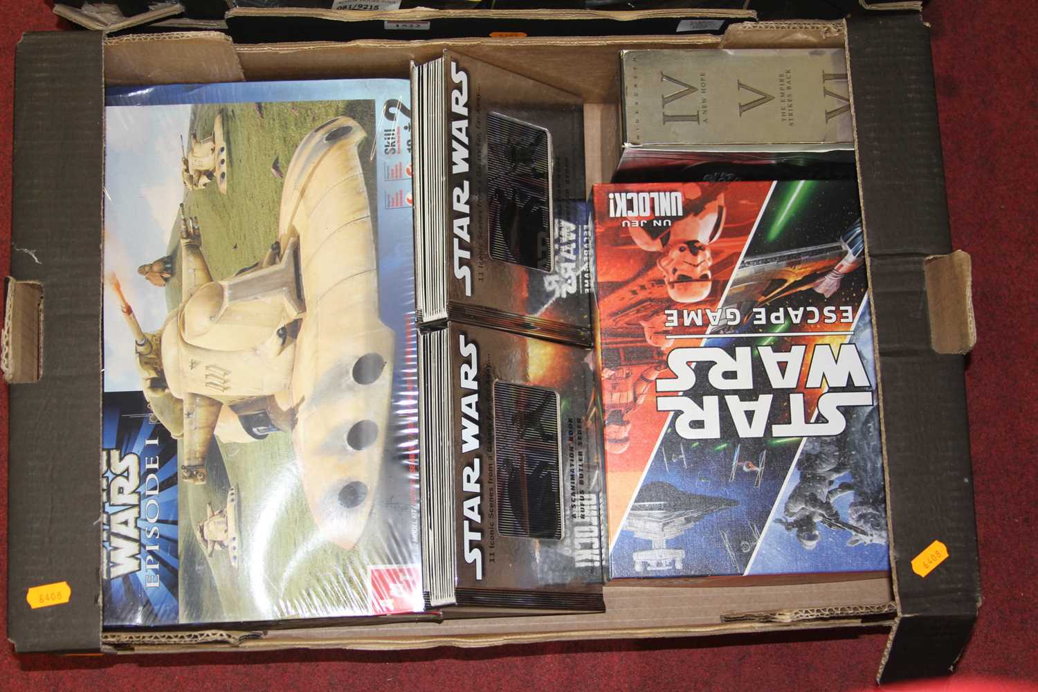 Two boxes of sci-fi related action figures and accessories to include Star Trek, Star Wars, and - Image 2 of 3