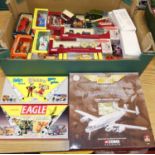 One box of mixed modern issue diecast to include Lledo Days Gone, Corgi Comic Classics, and Corgi