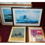 Assorted prints to include maritime and nautical interest