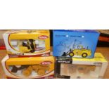 Four boxed Joal and similar construction and earth moving diecast vehicles to include a Joal