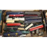 A collection of 00 gauge model railway, mainly being carriages