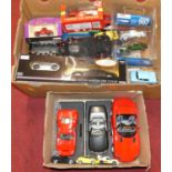 One box of mixed boxed and loose modern issue diecast to include a Corgi James Bond 007 Die