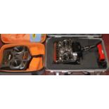 Two cased radio controlled hand sets for model aircraft