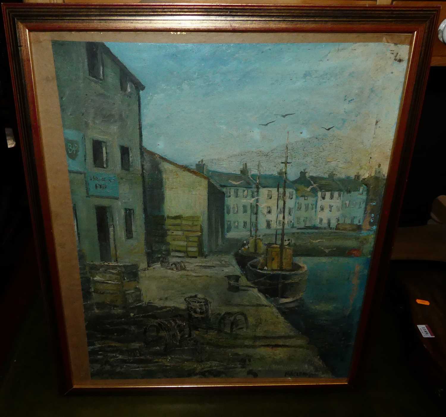 Macleod - Fishing boats in harbour, oil on artists board, signed and dated '67 lower right, 60 x