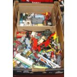 One box of mixed playworn diecast to include Corgi Toys
