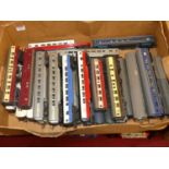 One tray of mixed 00 gauge rolling stock & passenger stock to include Hornby & Triang