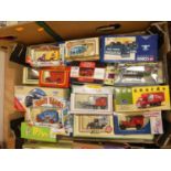 A collection of diecast model vehicles, to include Lledo and Vanguards