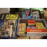 A collection of mixed boxed and loose toys and games to include an Aurora AFX GX2500 gift set, a