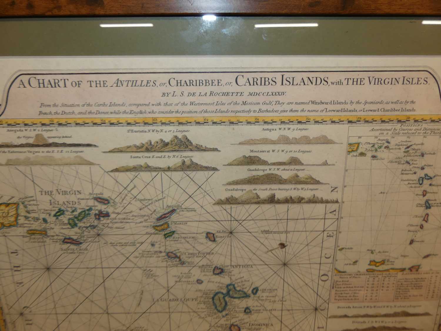 Louis Stanislas de la Rochette (1731-1802) - A chart of the Antilles, or Charibbee, or, Caribs - Image 5 of 7