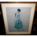 Philip Mewnski - Ballerina study, pastel, signed and dated '87 lower left,Image measures 60 x