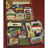 Two boxes of mixed modern issue diecast, to include Corgi, Lledo Days Gone and others