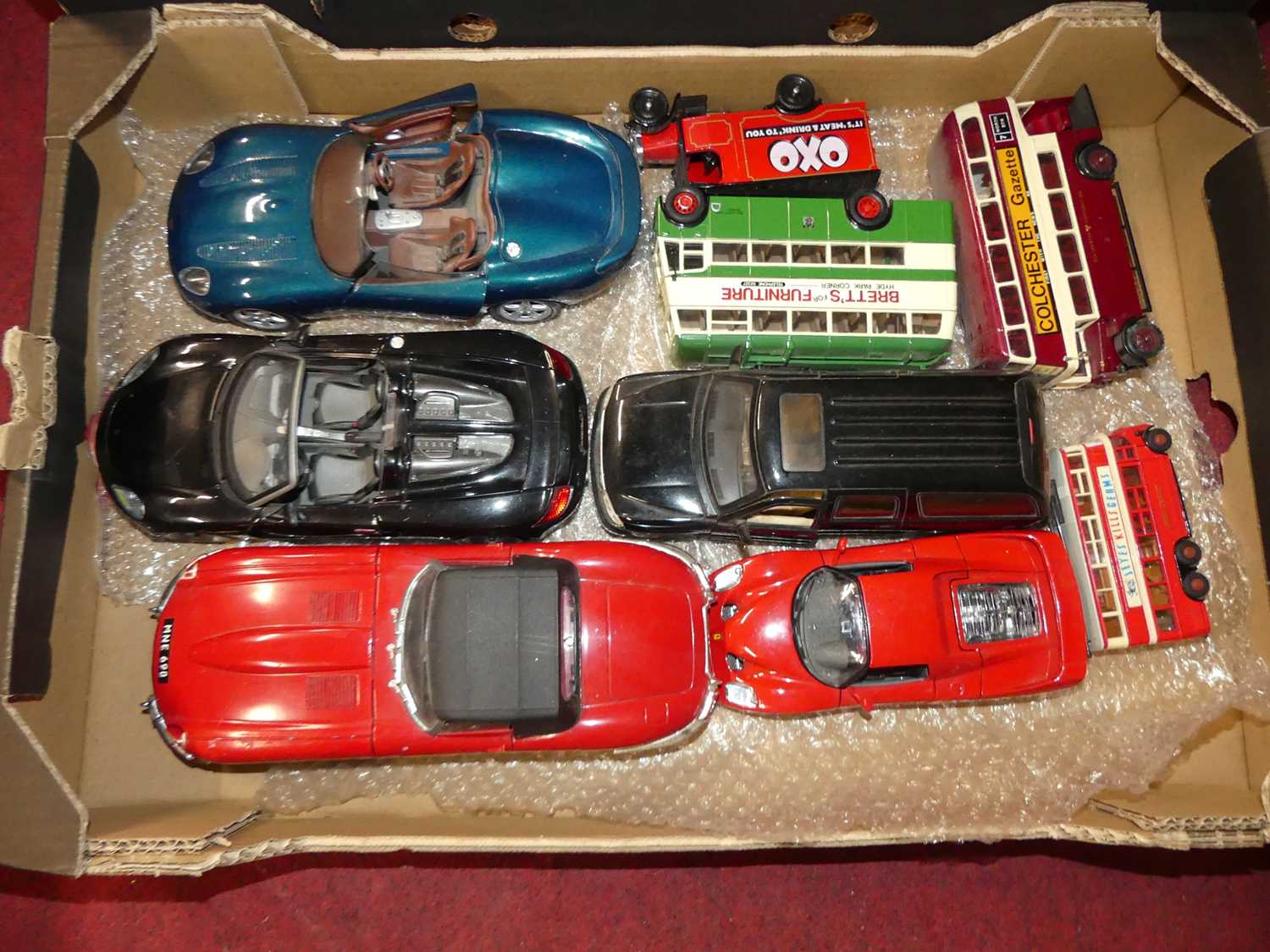 3 boxes of mixed modern issue diecast to include Corgi Cafe Connection, various loose 1/18 scale - Image 2 of 4