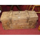 An early 20th century planked pine tote machine inscribed BRITISH AUTOMATIC TOTLALISATOR LTD,