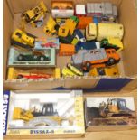 One tray of mixed boxed and loose commercial vehicles to include Conrad, Joal, Matchbox, and others