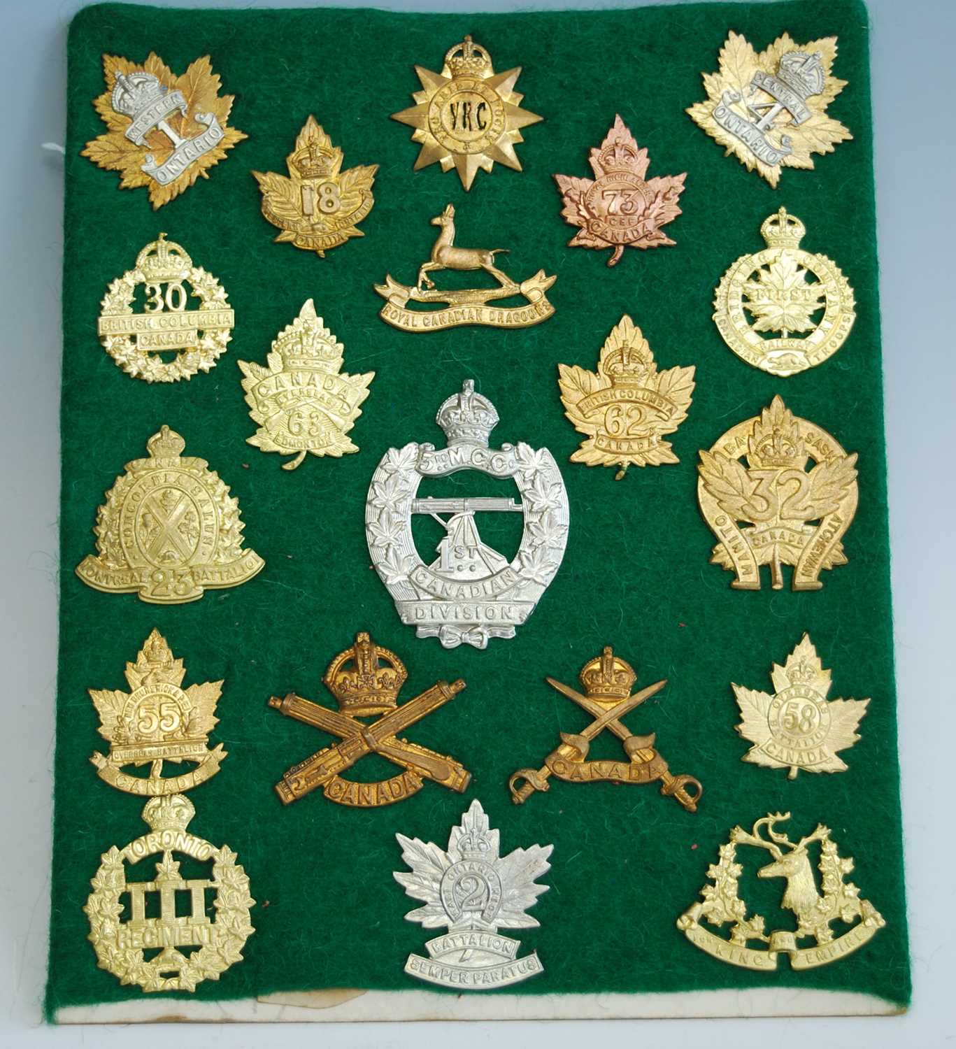 A collection of cap badges and insignia, mainly being Canadian and New Zealand Regiments to - Image 2 of 4