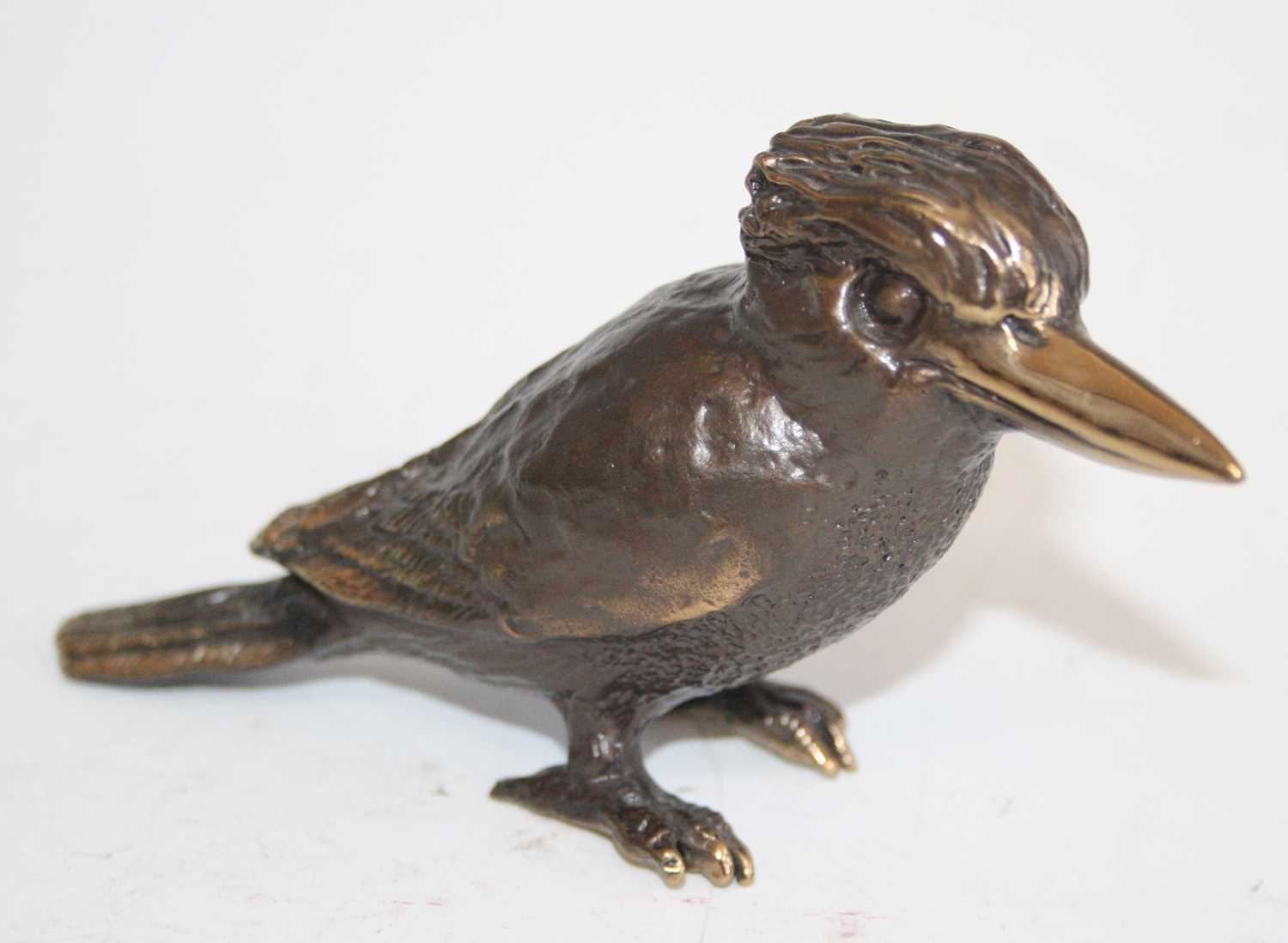 Pete Smit, (South African b.1947), a bronze model of a Kookaburra, signed beneath the tail, h.6cm, - Image 2 of 5