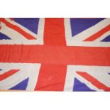 A large WW II period Naval Union flag, of stitched cotton construction, approx. 270 x 330,