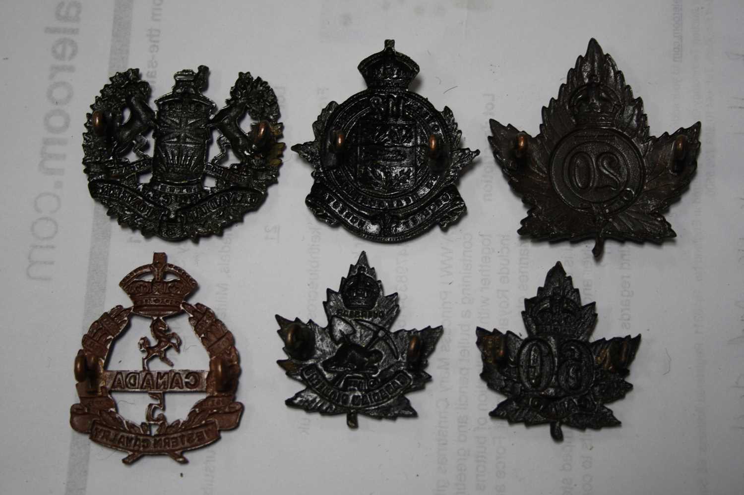 A collection of Canadian cap badges and insignia, to include 113th Battalion Lethbridge Highlanders, - Image 11 of 11