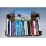 Two boxes of books, mainly being racehorse and trainer biographies to include Mottershead, Lee;