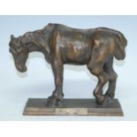 A bronze model of a horse "The Gainsborough Horse", after "The Old Horse" by Thomas Gainsborough,