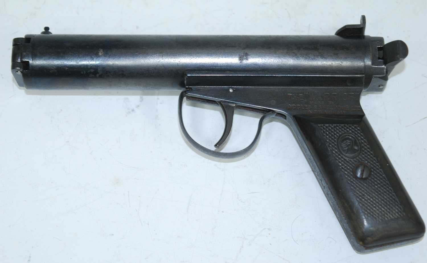 An Accles & Shelvoke of Birmingham The "Warrior" .177 air pistol, with side lever action and