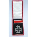 A German Iron Cross 2nd class, with ribbon in fitted red leather case.PLEASE SEE TERMS AND