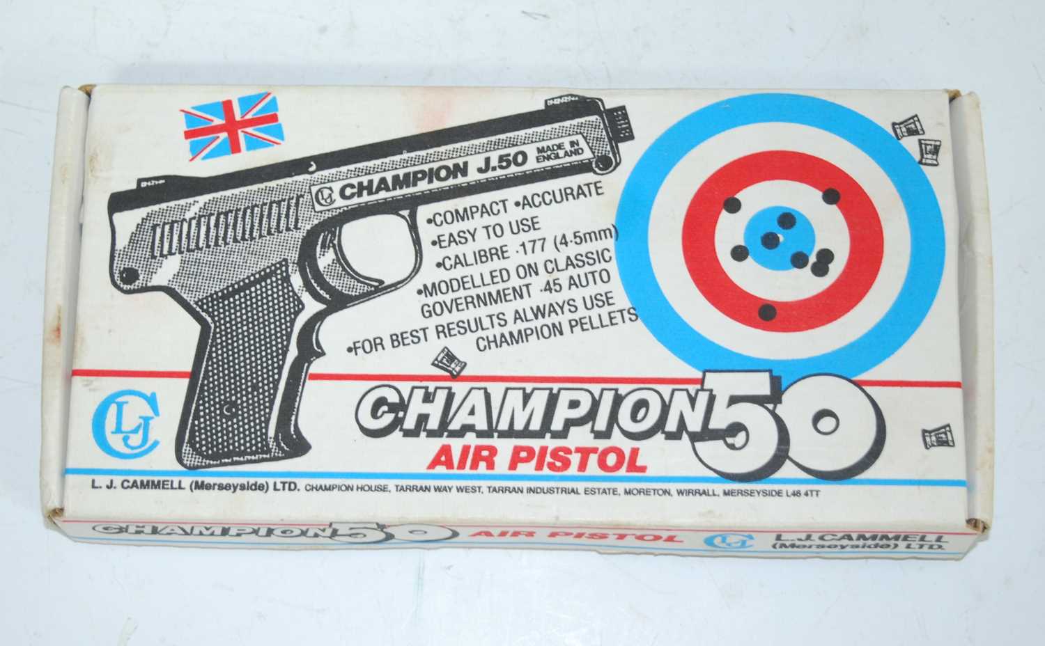 A The Gat .177 calibre air pistol, in original box with accessories, together with a Champion J50 . - Image 2 of 4