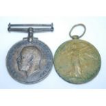 A WW I British War and Victory pair, naming 07287 CPL. J.W. EGG-HOPE. A.O.C., together with a