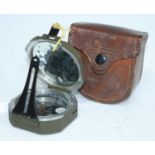 A U.S. M2 compass, stock no. 7578443, serial no. 18510, in leather case.