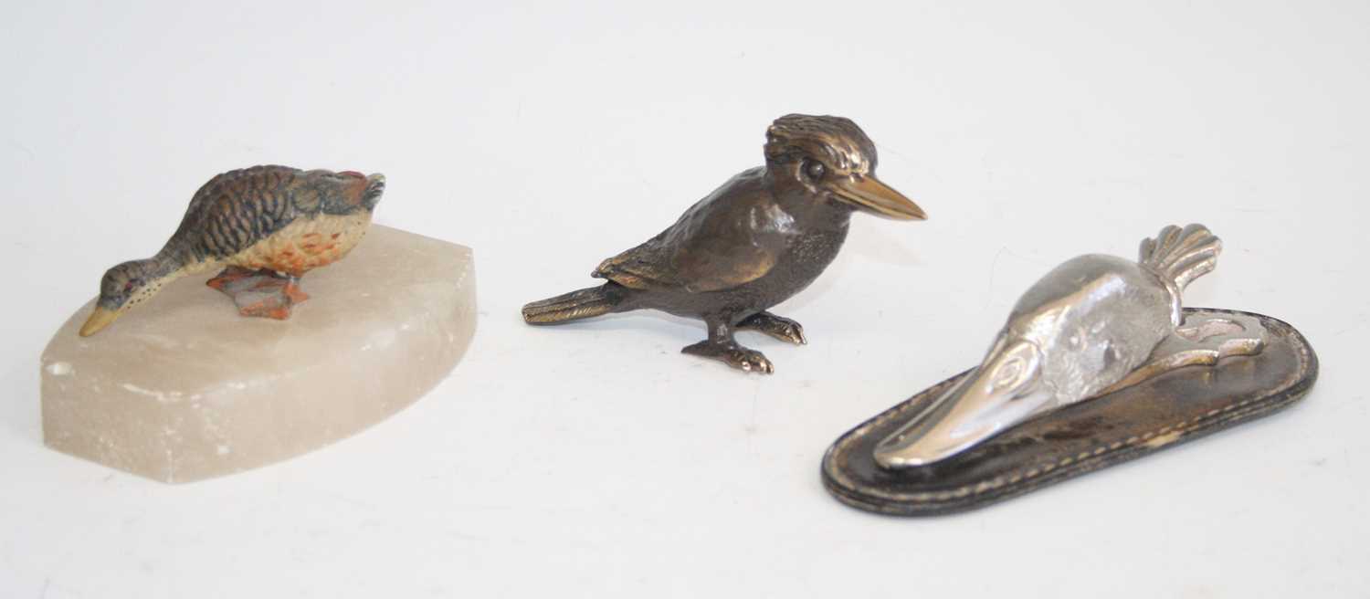 Pete Smit, (South African b.1947), a bronze model of a Kookaburra, signed beneath the tail, h.6cm,