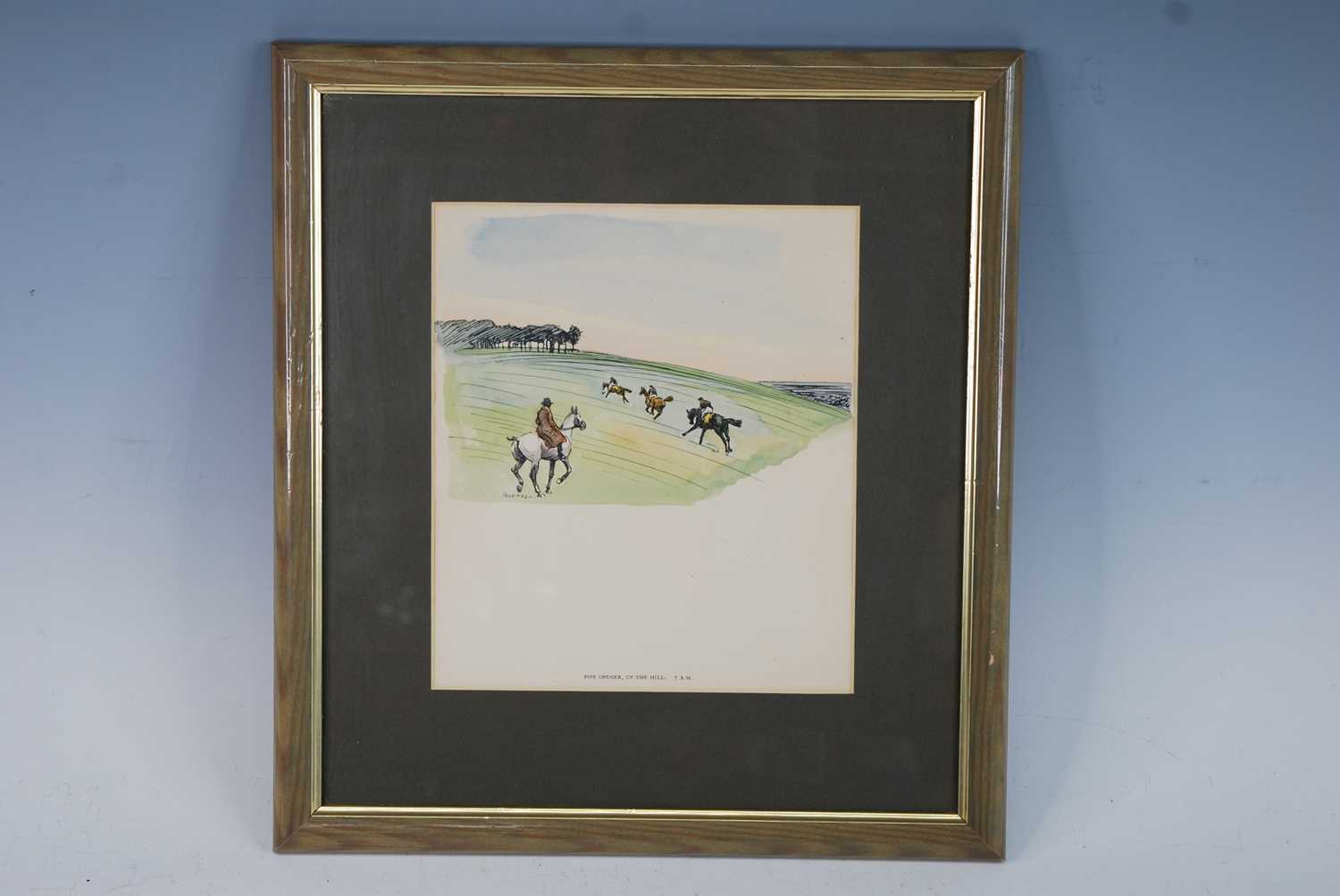 A collection of four horse racing prints, framed as two pairs to include Pipe Opener, Up The Hill - Image 4 of 4