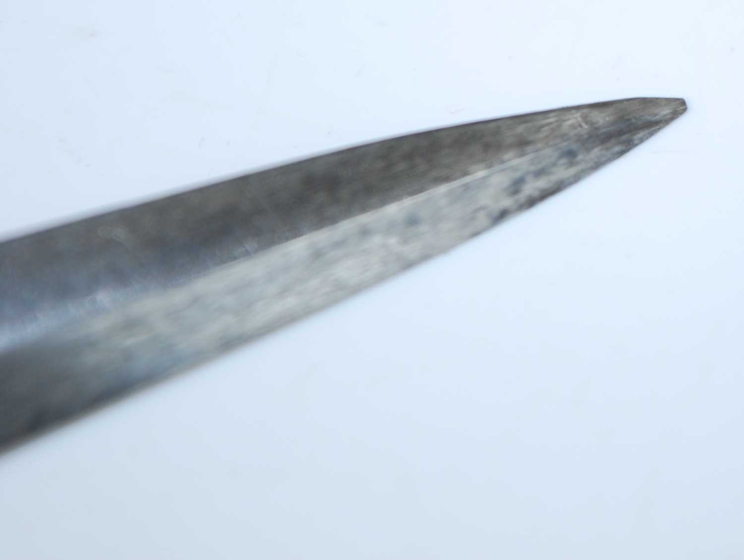 A Fairbairn-Sykes 1st Pattern Commando fighting knife, the 17cm double edged spear-point blade - Image 8 of 13