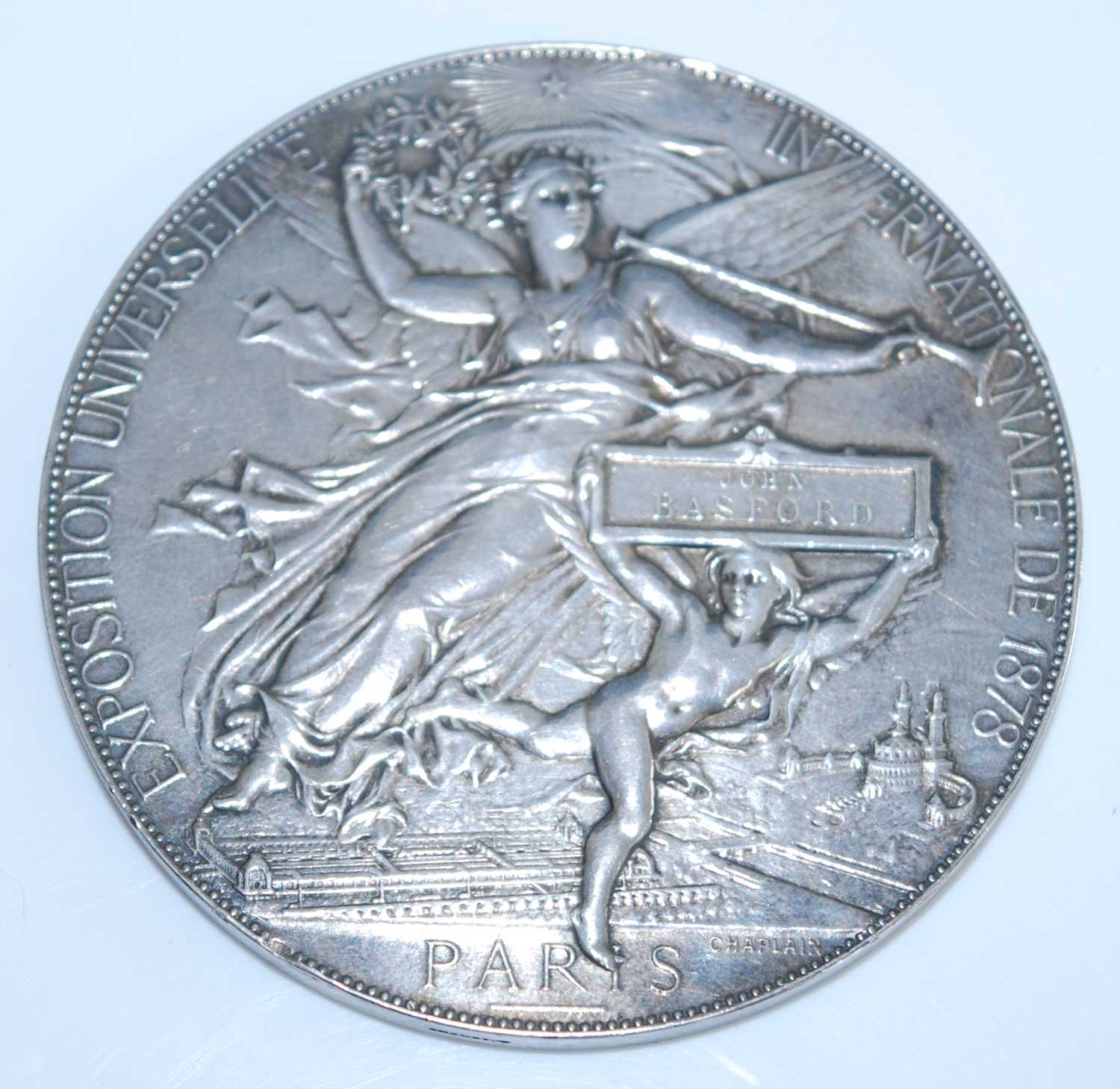 France, Exposition Universelle Internationale de Paris, 1878, Silver medal, by Jules-Clement - Image 3 of 3