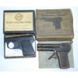 A Webley Sports Starting Pistol, for use with No.1 (.22) blank cartridges, boxed with