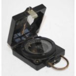 A British military issue magnetic marching compass Mk I, no. B38305, maker T.G. Co. Ltd, 10cm (