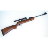 A BSA Supersport .22 break barrel air rifle, serial no. D S 71442, with Seagull 8 x 28 telescopic