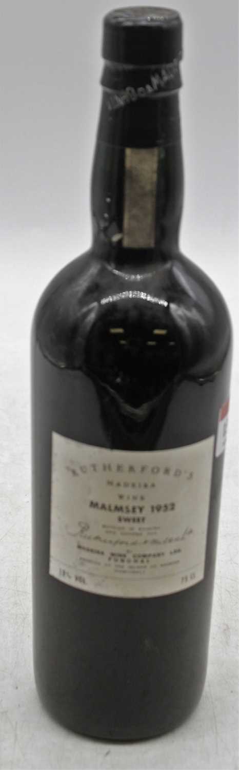 Rutherford's Malmsey sweet Madeira wine, 1952, one bottle