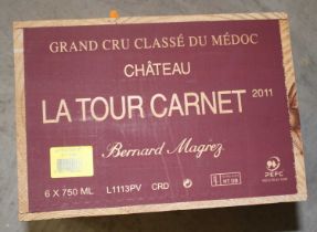 Bernard Magrez Château La Tour Carnet, 2011, Haute Medoc, six bottles (OWC)