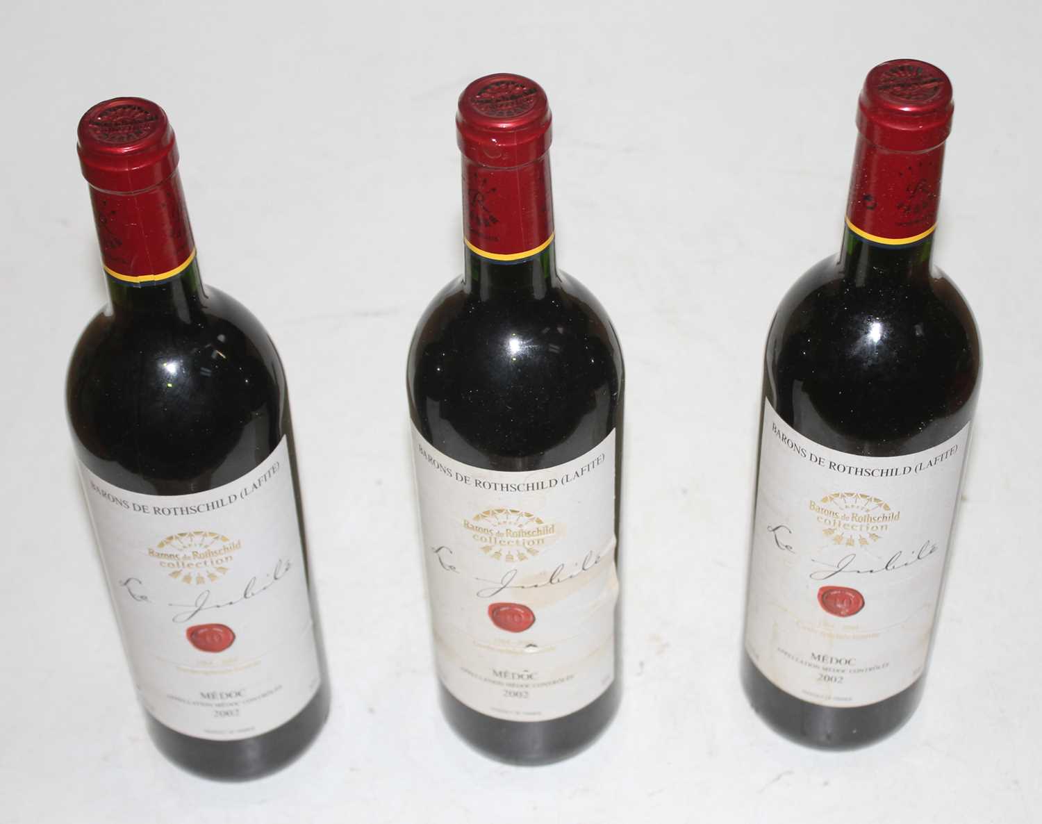 Barons de Rothschild (Lafite) Le Jubilee, 2002, Medoc, three bottles