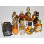 A small collection of spirit miniatures, largely being Scotch Whisky, to include Laing's Supreme,