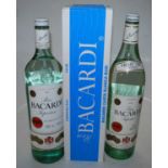 Ron Bacardi Superior, 300cl, 40%, three bottles (one with broken seal and one in carton)