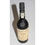 Graham's LBV port, 1979, one bottle