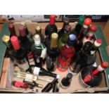 Mixed lot to include some table wines, Grand Marnier liqueur, De Kuyper cherry brandy liqueur,