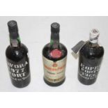 Santos Junior vintage port, 1966, one bottle; Kopke vintage port, 1966, one bottle; and Tavora