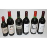 Assorted red wines, to include Château Saint-Georges, 2003, Saint-Emillion, one bottle; Château